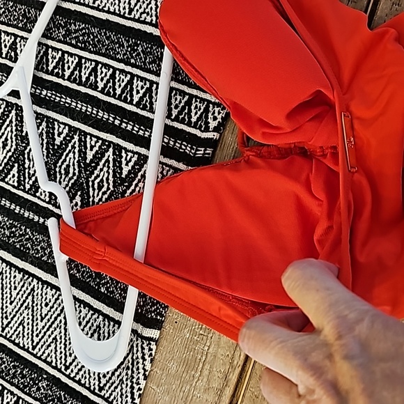 Ralph Lauren brick red sculpting one piece swimsuit bathing sz 4 - Picture 6 of 7